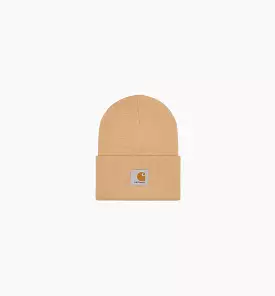 Acrylic Watch Hat Mens Beanie - Beige