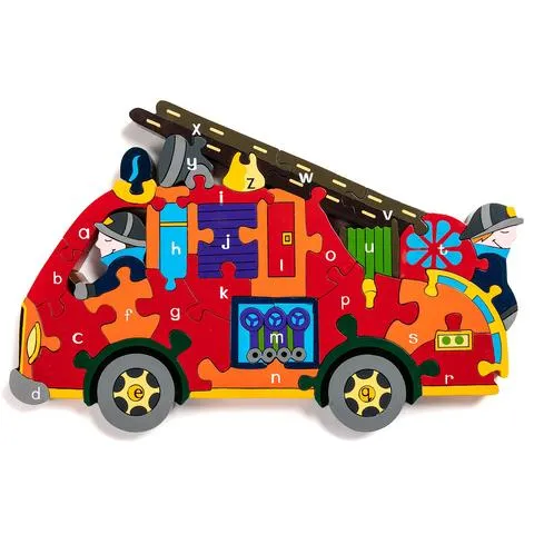 Alphabet Jigsaws Alphabet Fire Engine