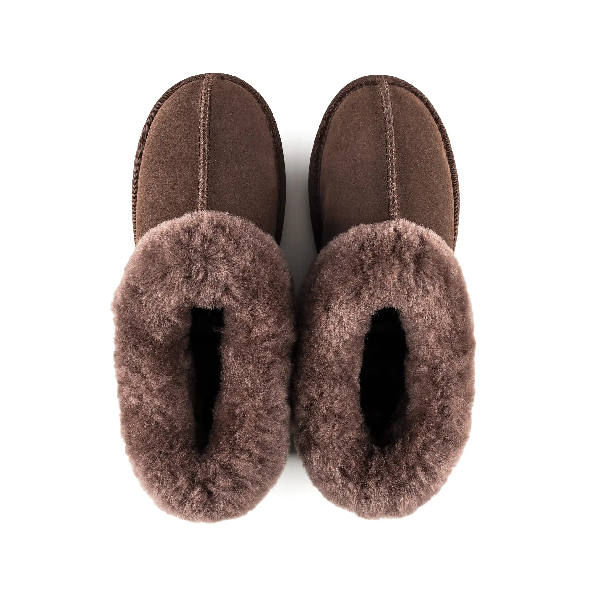 ANABELLA CHOCOLATE SHEEPSKIN SLIPPER BOOTIE