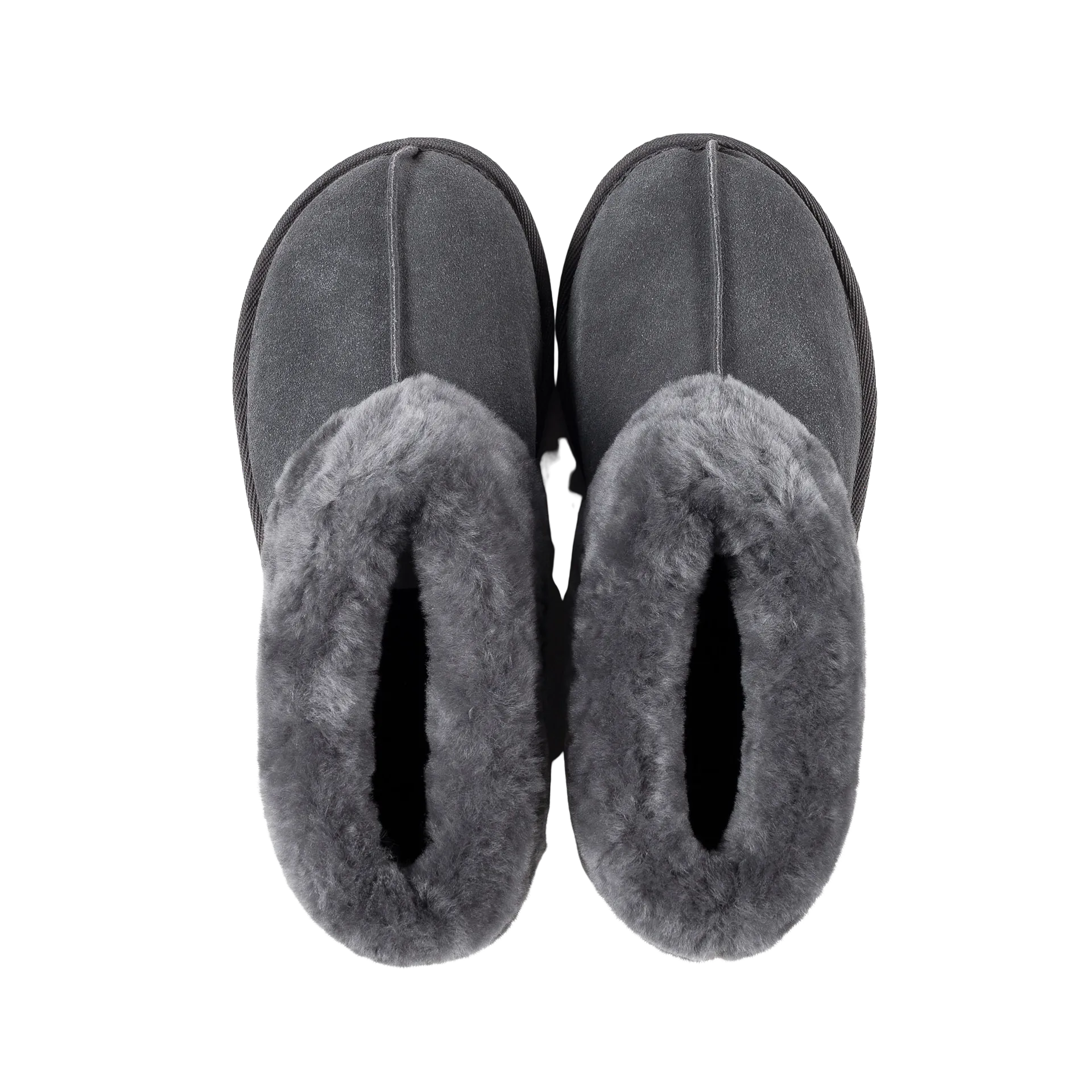 ANN GREY SHEEPSKIN SLIPPER BOOTIE