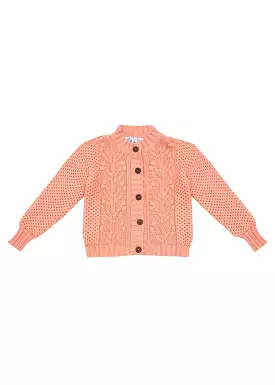 Bella & Lace Ivy Cardi Salmon