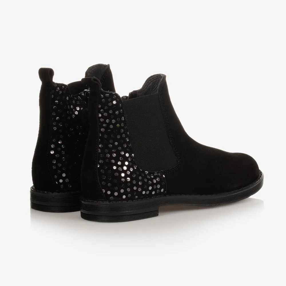 Black Leather Ankle Boots