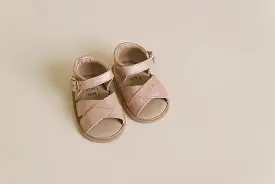 Blush Leather Sandals