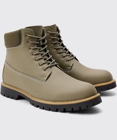 boohooMAN Mens Worker Boots