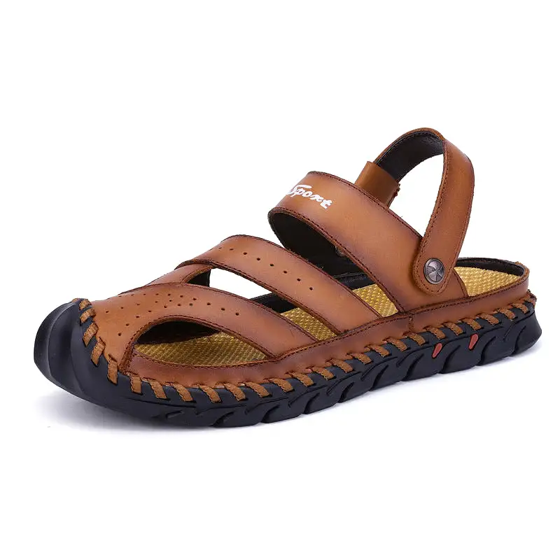 Breathable and Comfortable Leather Sandals