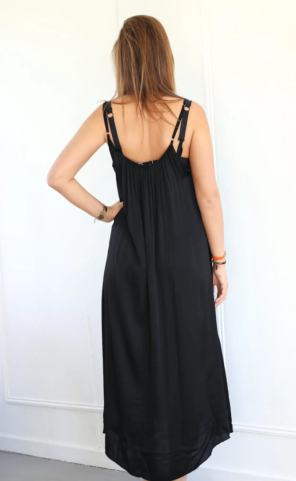 ByHan Ivy long dress zwart