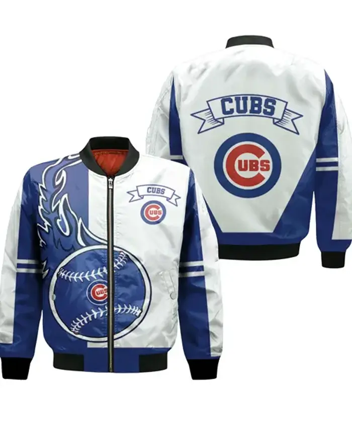 Chicago Cubs 3D Bomber Jacket - William Jacket