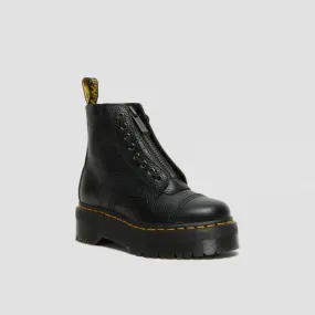 Dr. Martens Sinclair Milled Nappa Leather Platform Womens Boots | Black