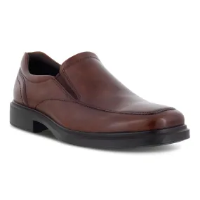 Ecco Mens Helsinki 2.0 Apron Toe Slip On Dress Shoe- Cognac Leather