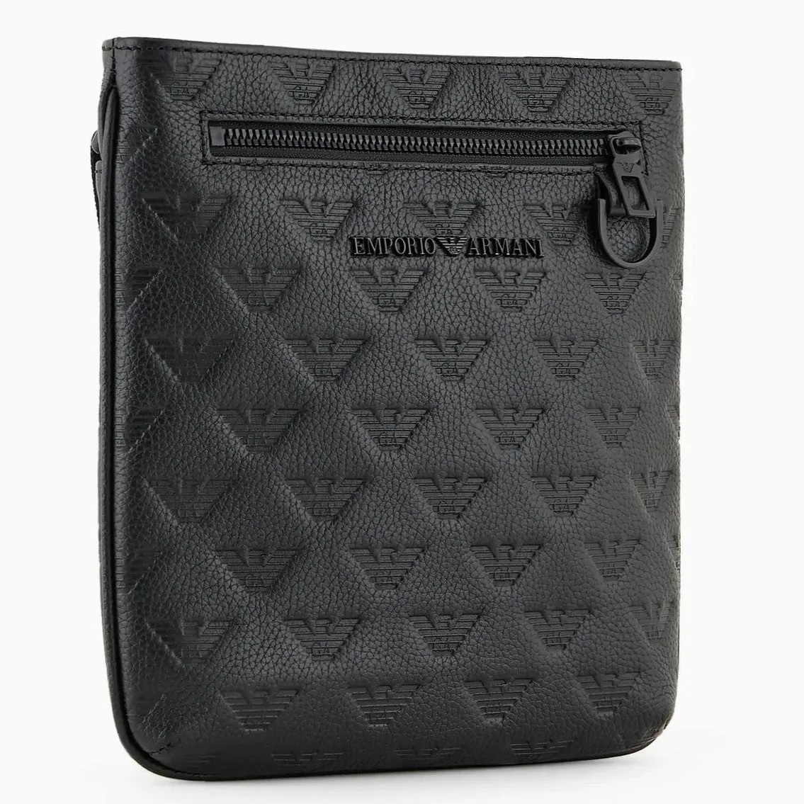 Emporio Armani Shoulder Bag With All-Over Embossed Eagle