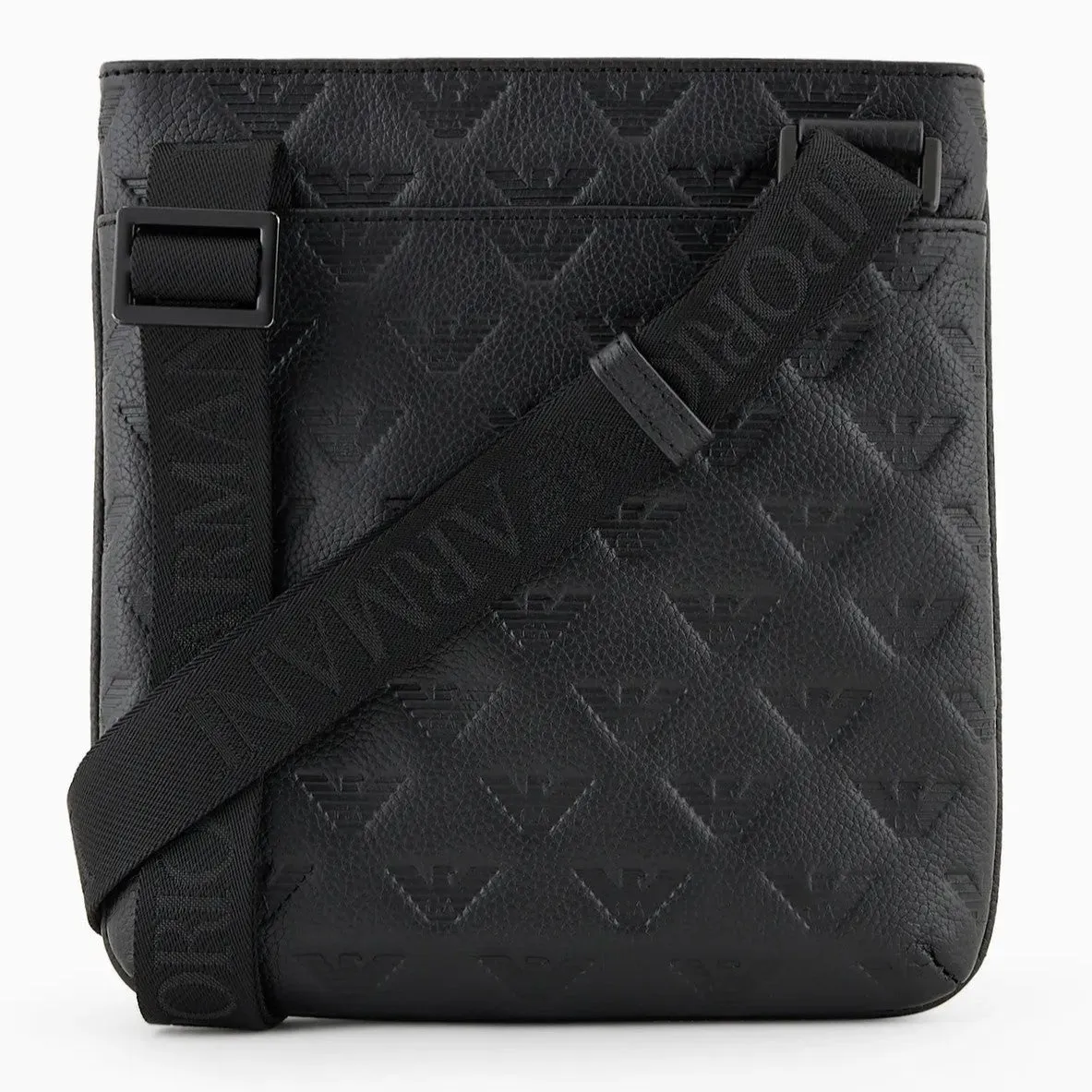 Emporio Armani Shoulder Bag With All-Over Embossed Eagle