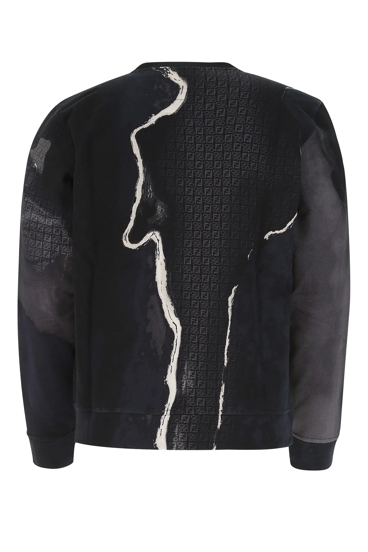 Fendi Logo Embossed Crewneck Sweatshirt