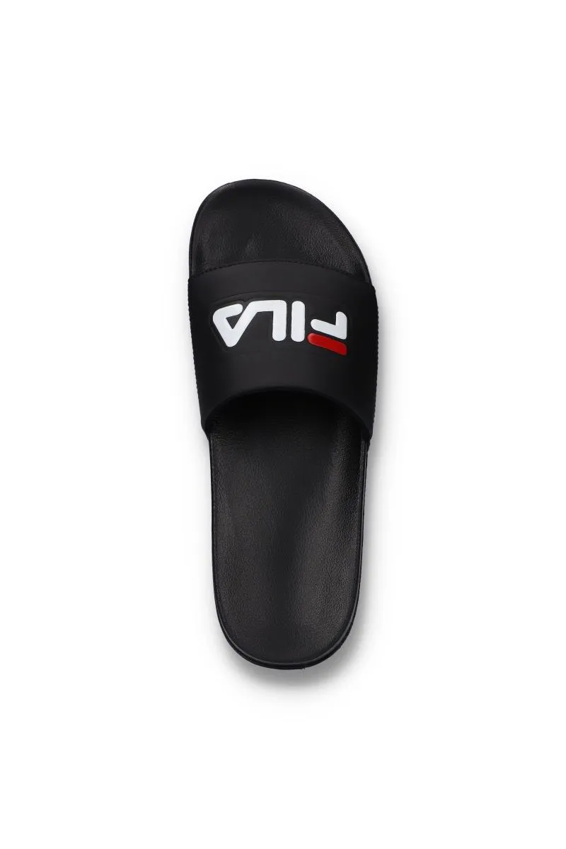 Fila Slip On Logo Pool Sliders Black