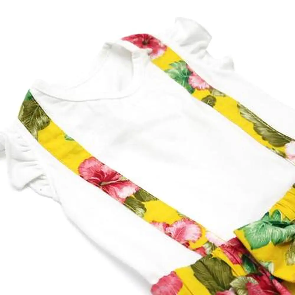 Floral Suspender Dog Dress