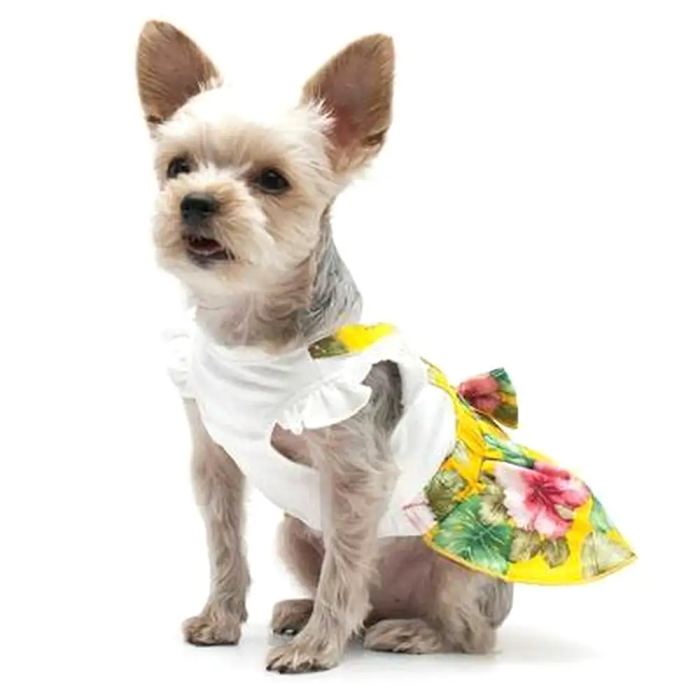 Floral Suspender Dog Dress