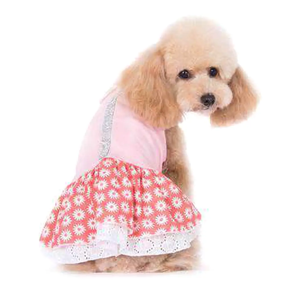 Flower Bling Dog Dress