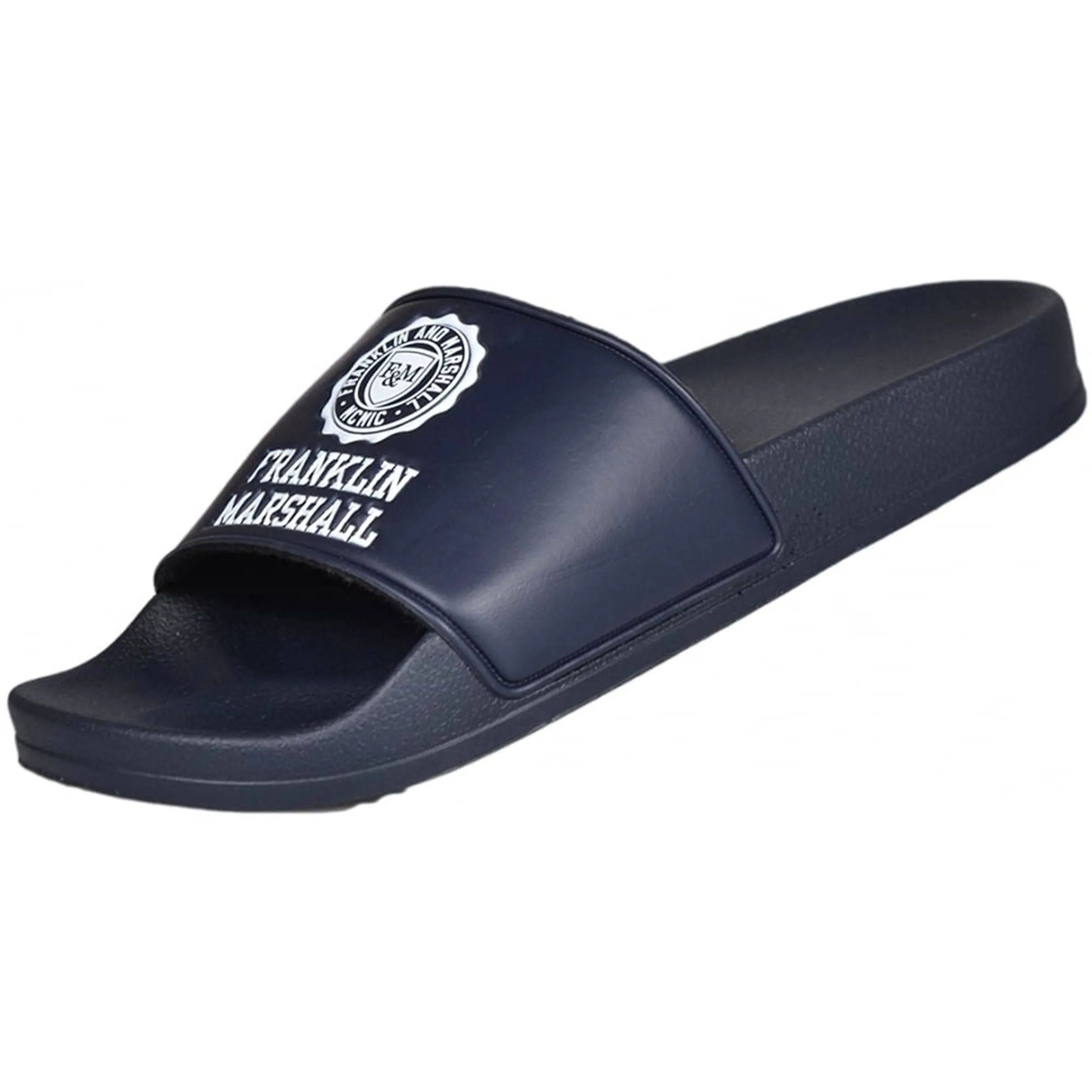 Franklin & Marshall Footwear Slip On Sliders Navy