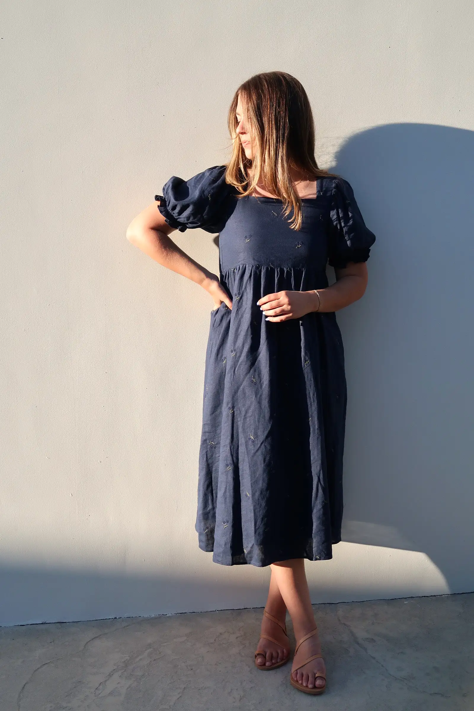 Geneva Linen Dress