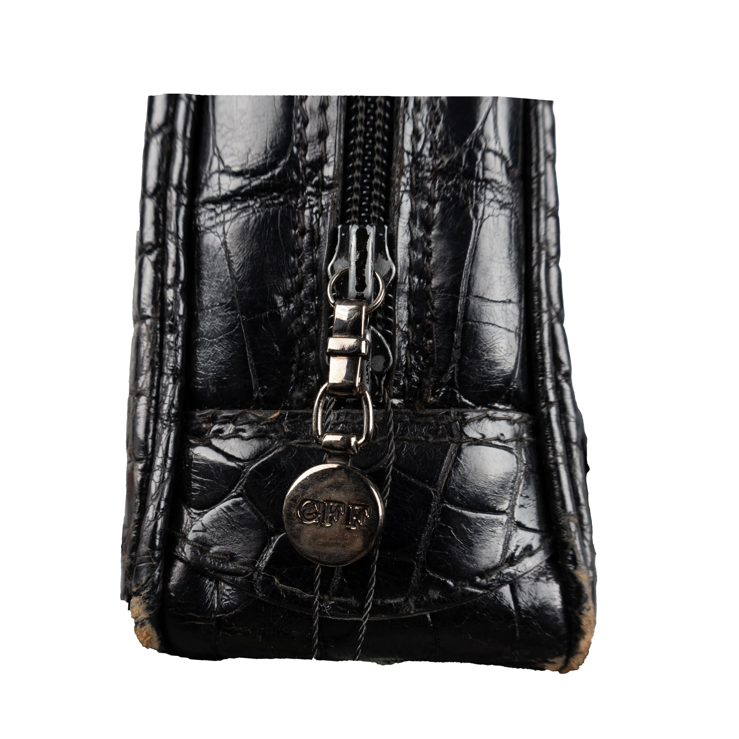 GFF Croc-embossed Shoulder Bag - '90s