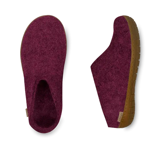 Glerups Slip on - Honey Rubber Sole