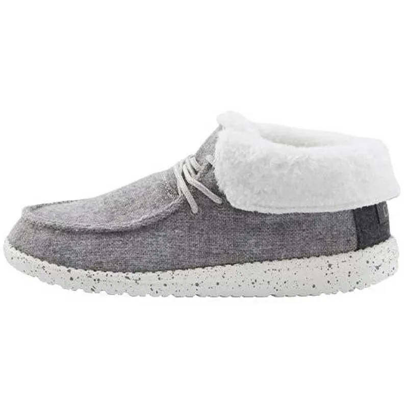 Hey Dude Womens Britt Fleece Lined Bootie- Charcoal