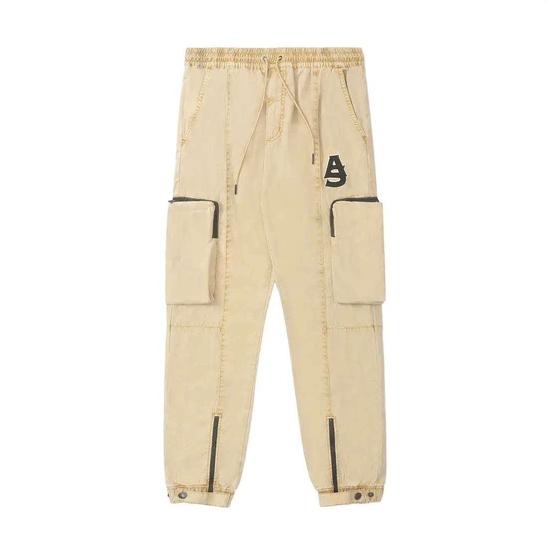 HOEFT ZIP JOGGERS KHAKI