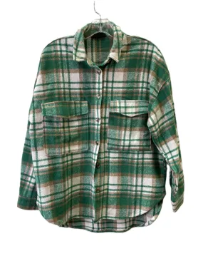 Jacket Shirt By Vici In Green, Size: Xs