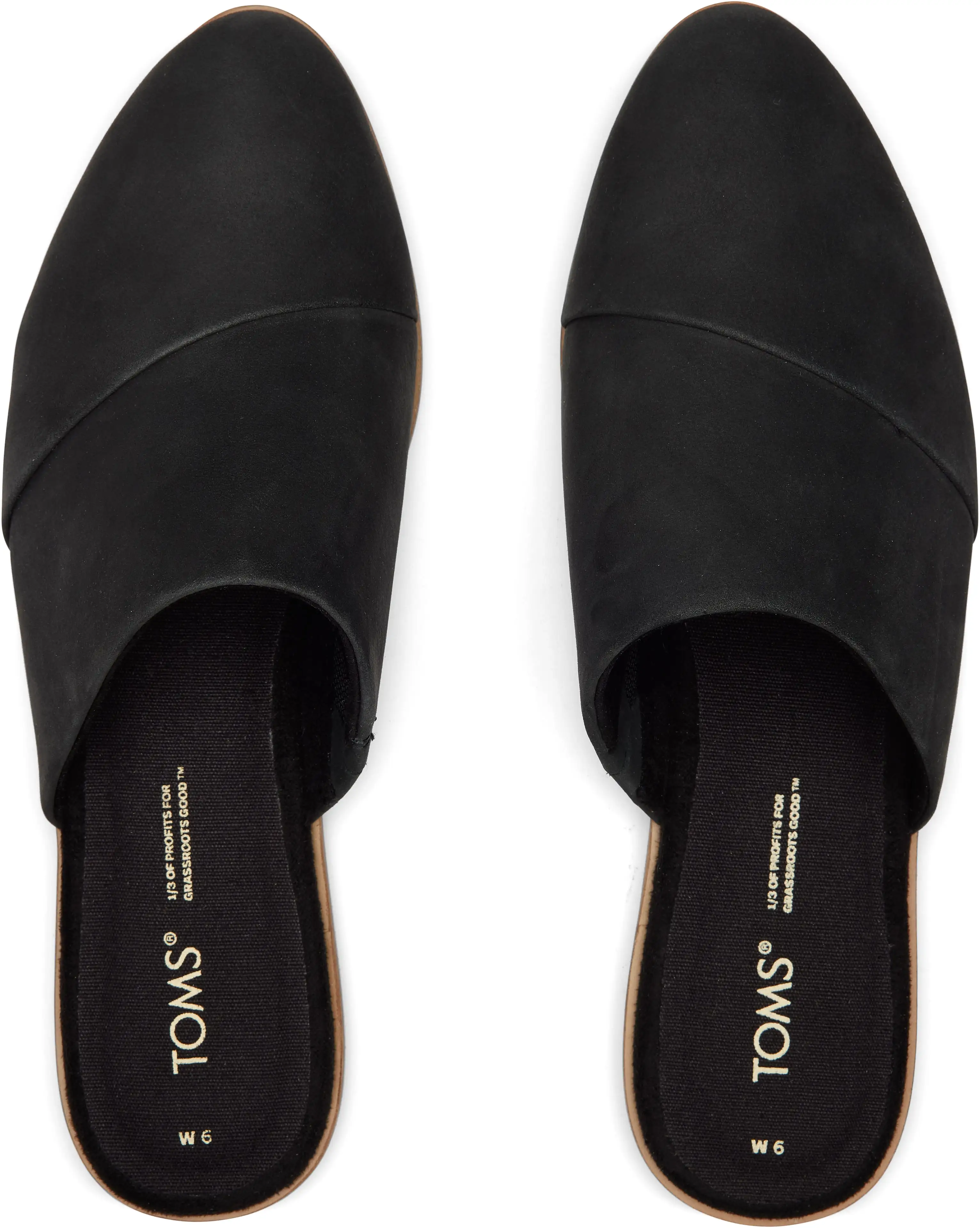 Jade Slip On Flat - Black Leather