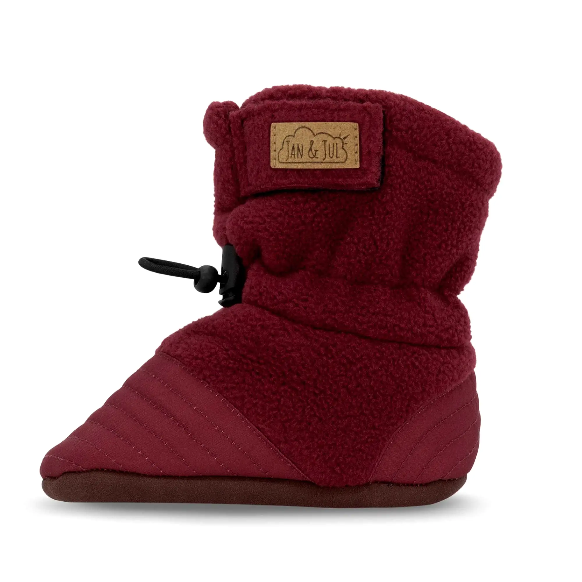 Jan & Jul Maroon Stay-Put Cozy Booties