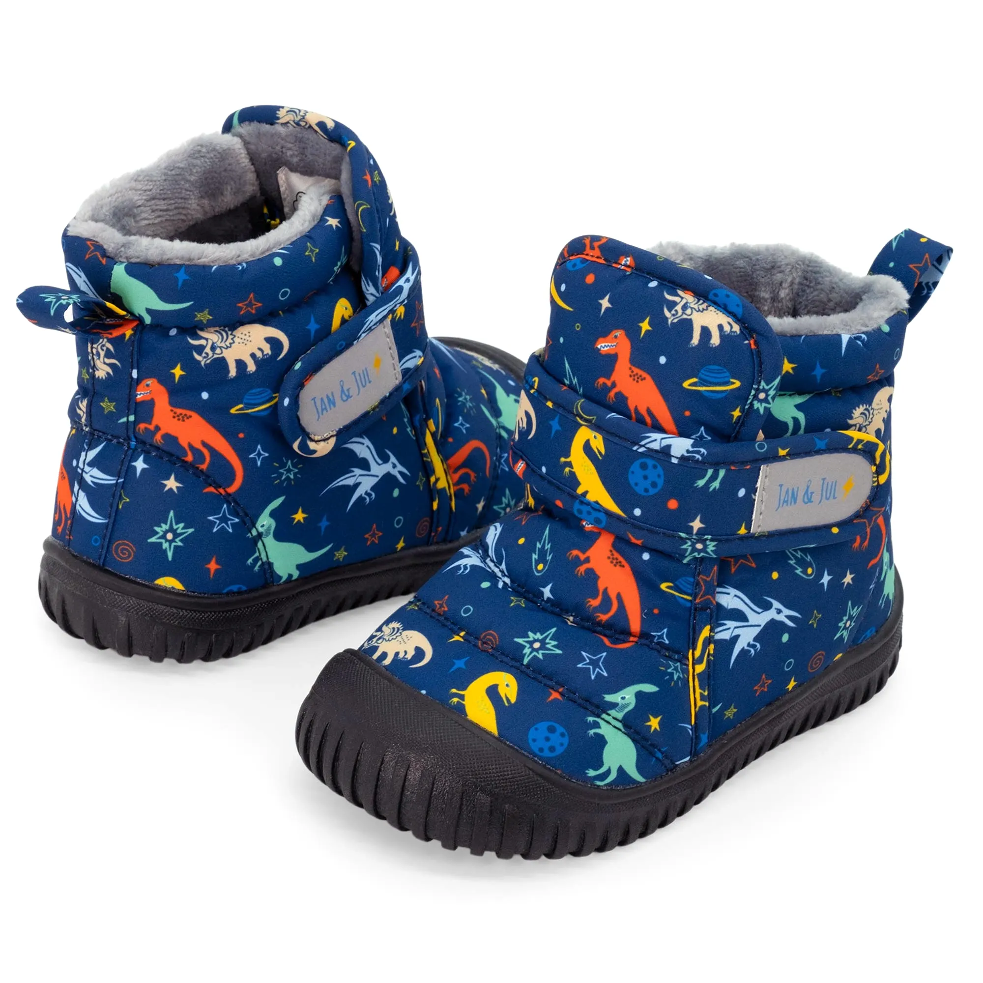 Jan & Jul Space Dinos Toasty-Dry Booties