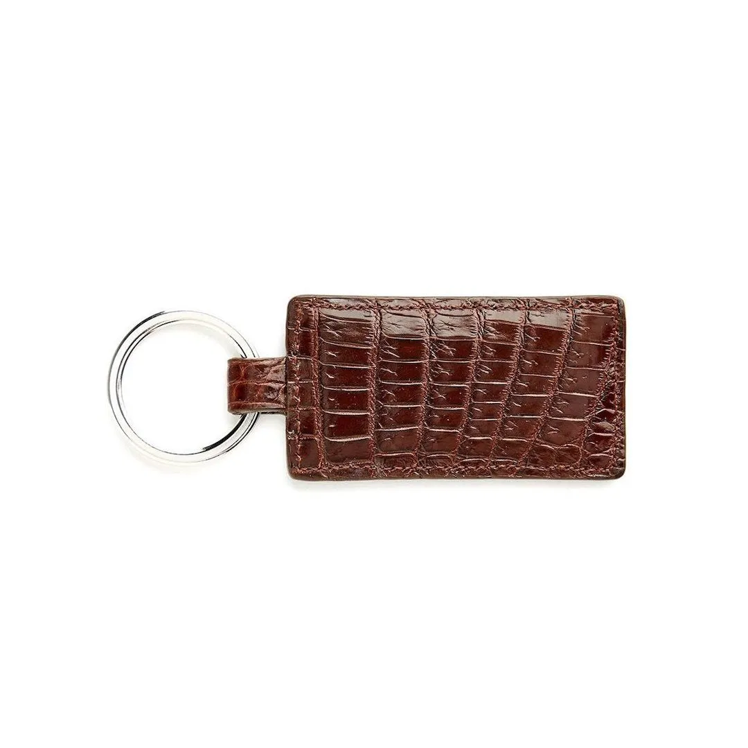 Key Ring - Brown Croc