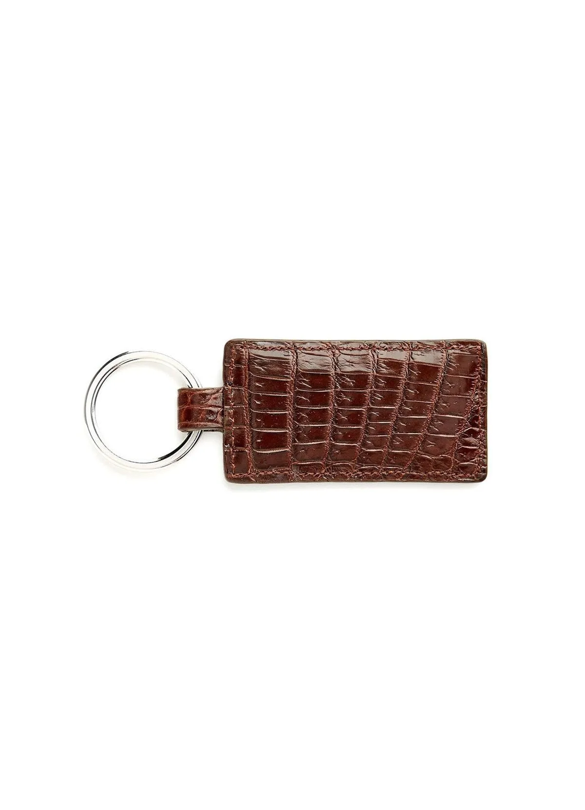 Key Ring - Brown Croc