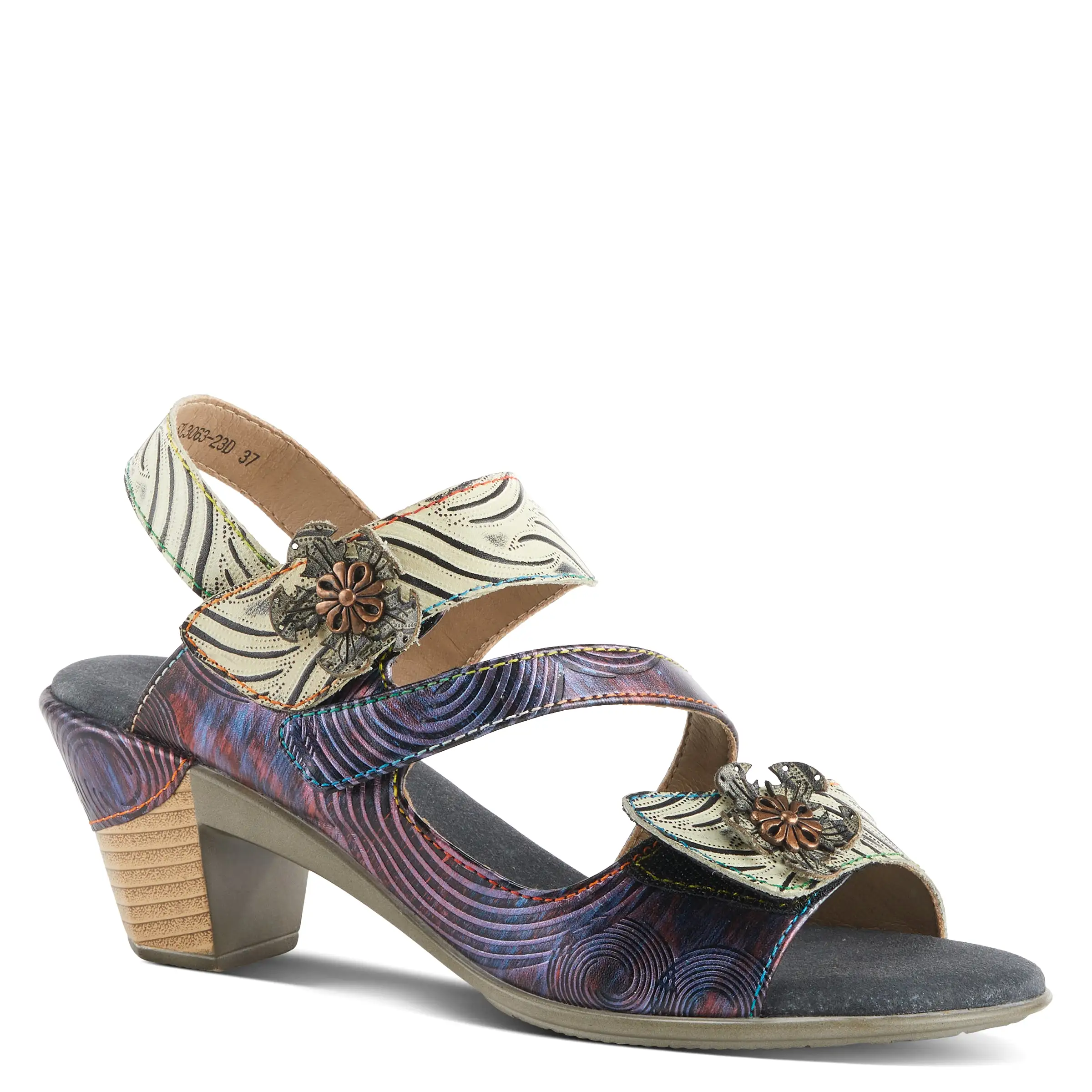 L'ARTISTE ACARINE QUARTER STRAP SANDALS