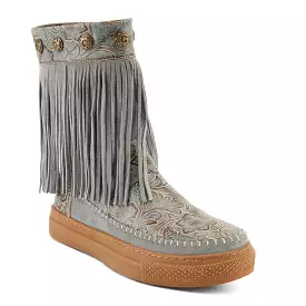 L'ARTISTE FRINGELY WESTERN MID CALF BOOTIE