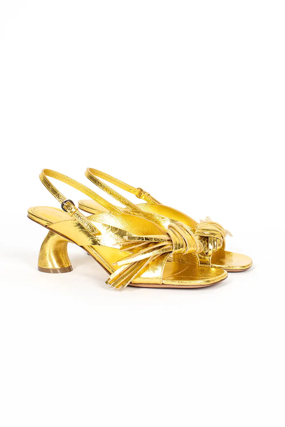 Leather Sandals Gold