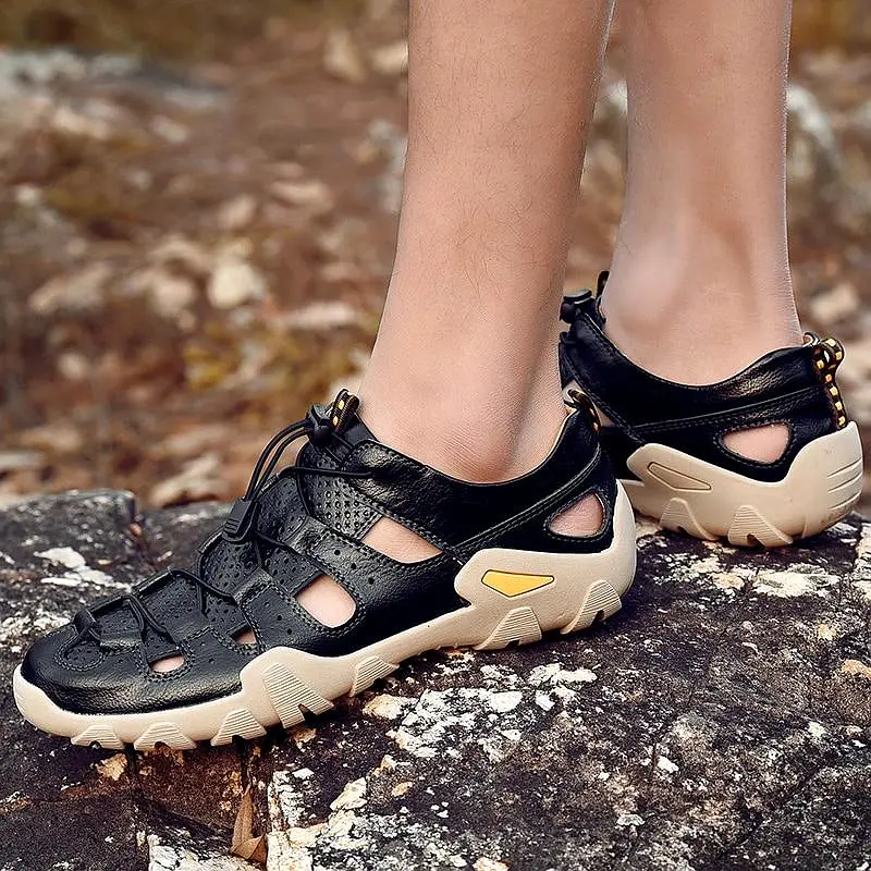 Leisure Outdoor Leather Sandals