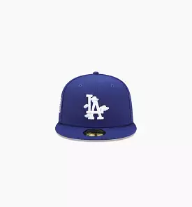 Los Angeles Dodgers Comic Cloud 59FIFTY Fitted Cap Mens Hat - Blue