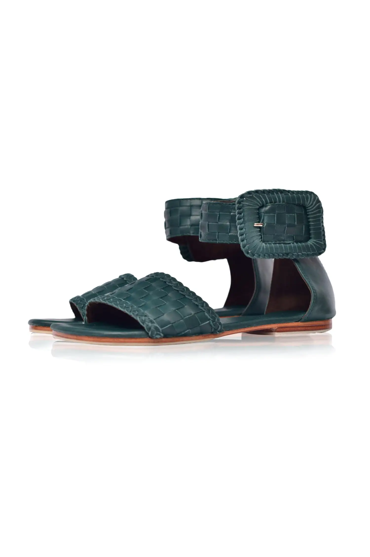 Madagascar Woven Leather Sandals