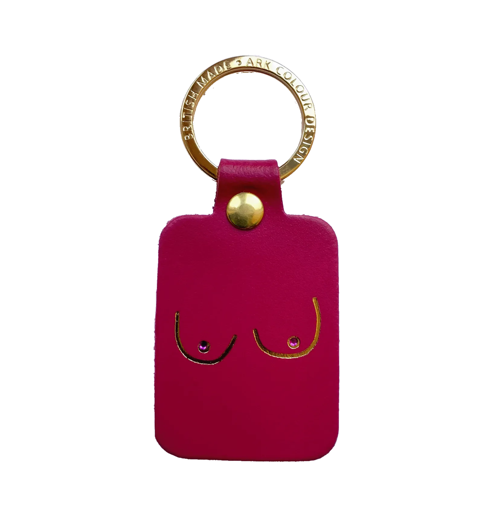 Magenta Key Chain Boob by Ark Colour Design