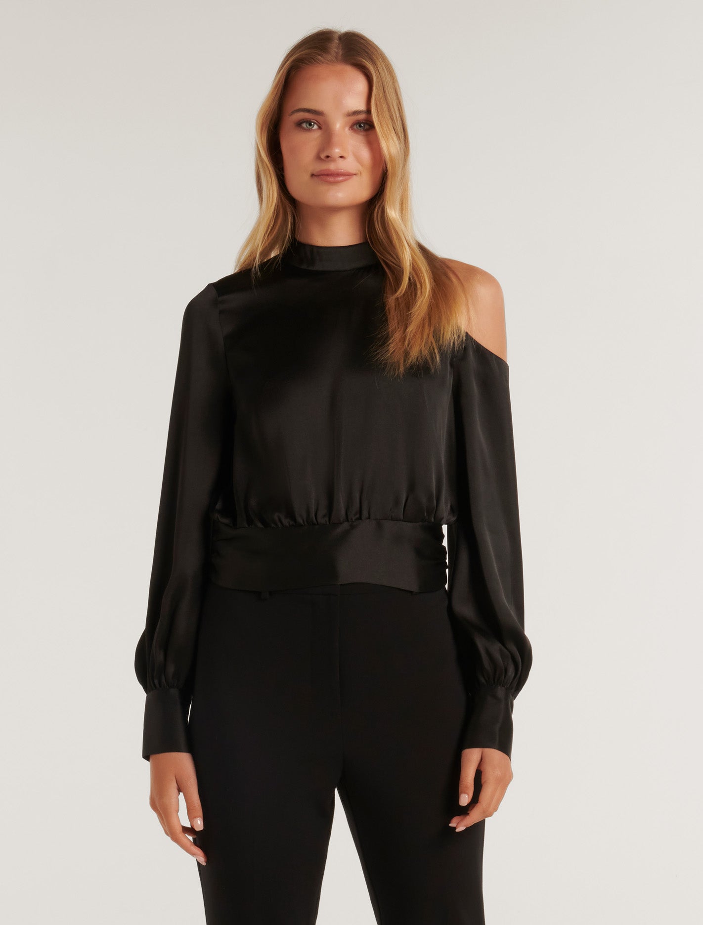 Malika Cutout Satin Top