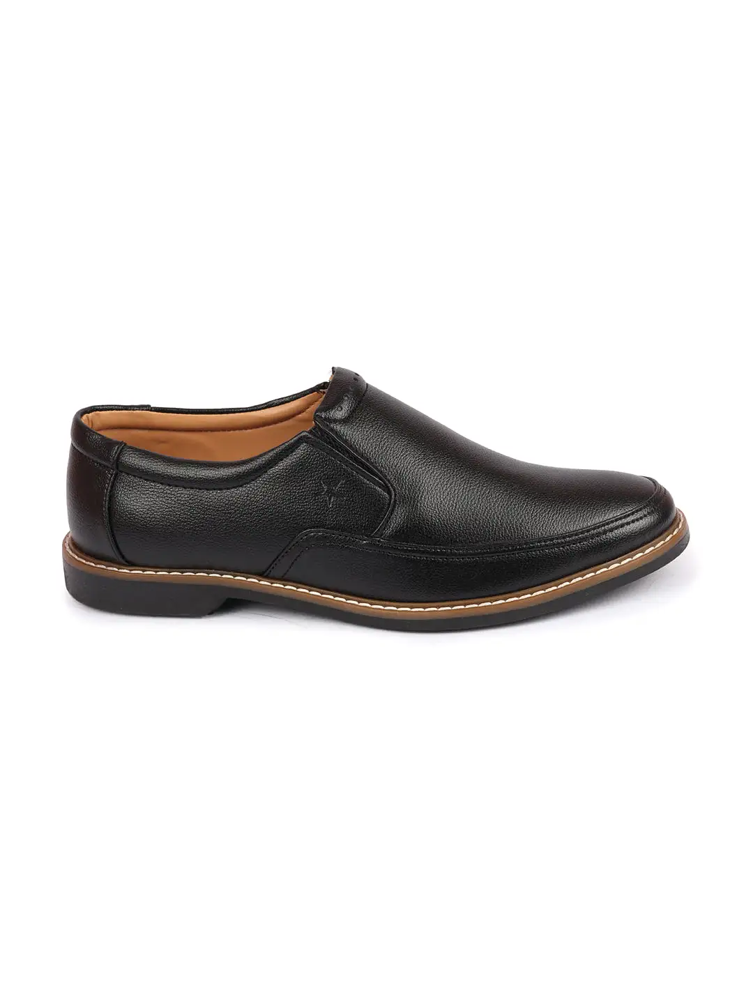 Men Black Formal Superior Comfort Slip On Shoes