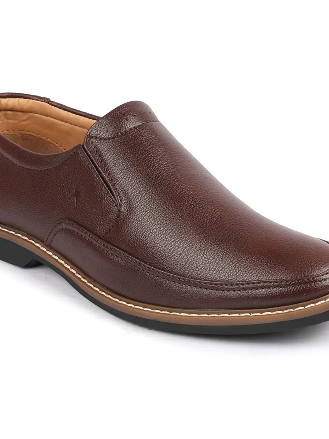 Men Brown Formal Superior Comfort Slip On Shoes