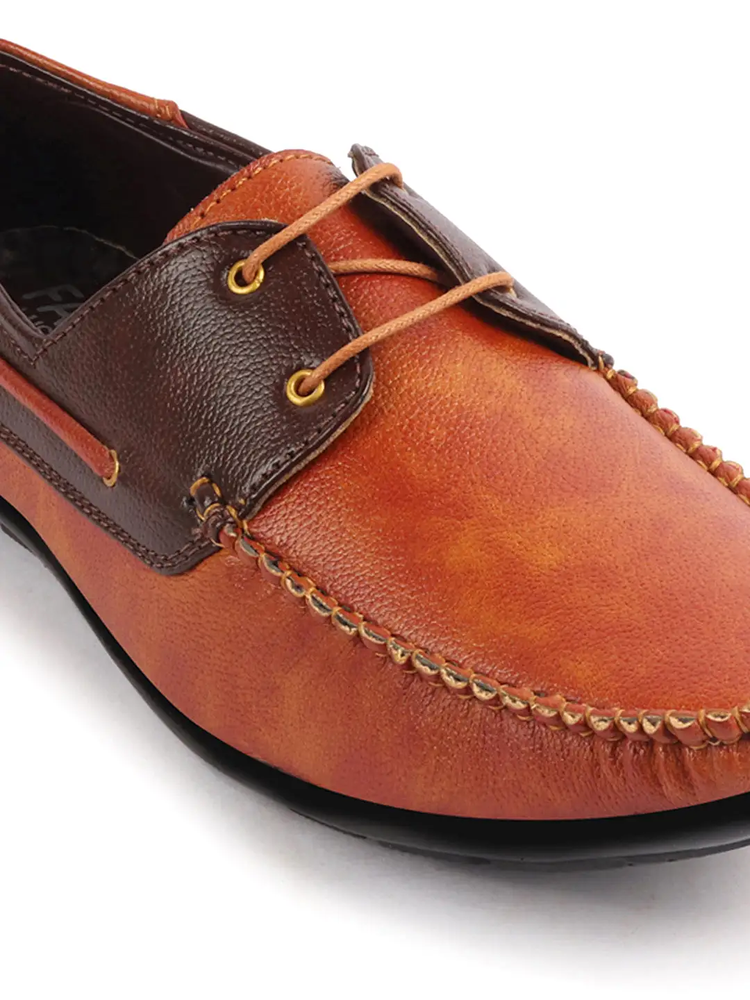 Men Tan Casual Slip-On Boat Shoes