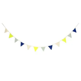 Meri Meri Knitted Flag Garland Blue