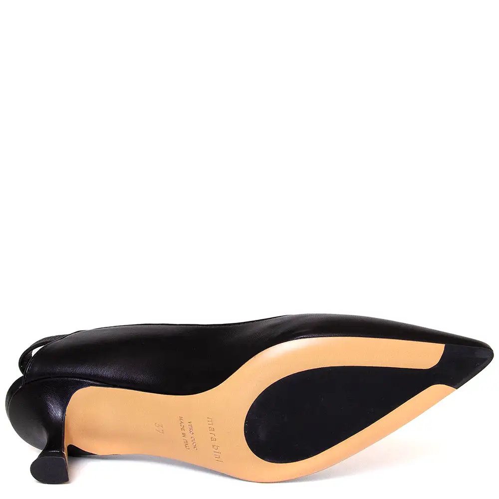 Naomi S158 Women's Leather Slingback Pump