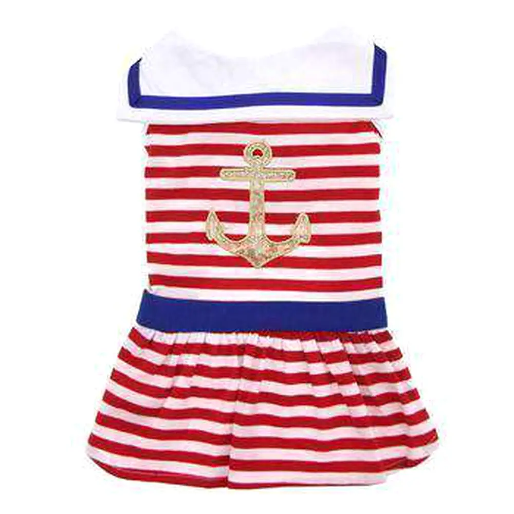 Nautical Stripe Dog Dress