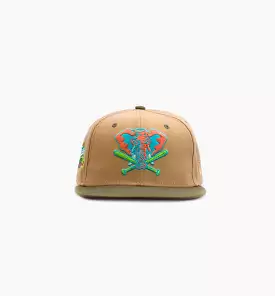 Oakland A's 59Fifty Mens Fitted Hat - Beige