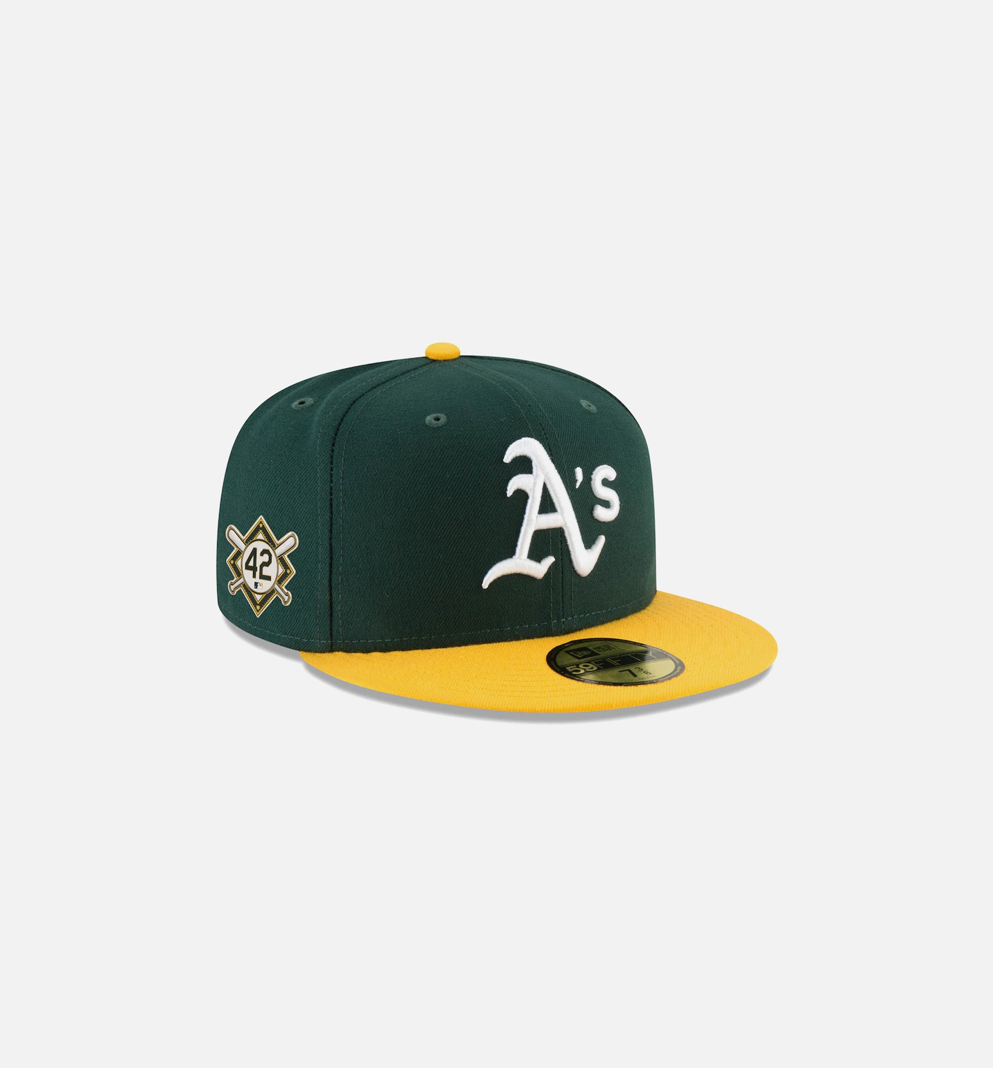 Oakland Athletics Jackie Robinson Day 59FIFTY Fitted Cap Mens Hat - Green