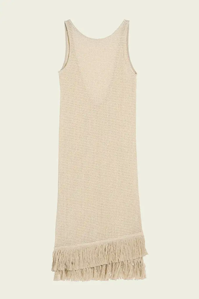 OAS ARI SLIP NET DRESS