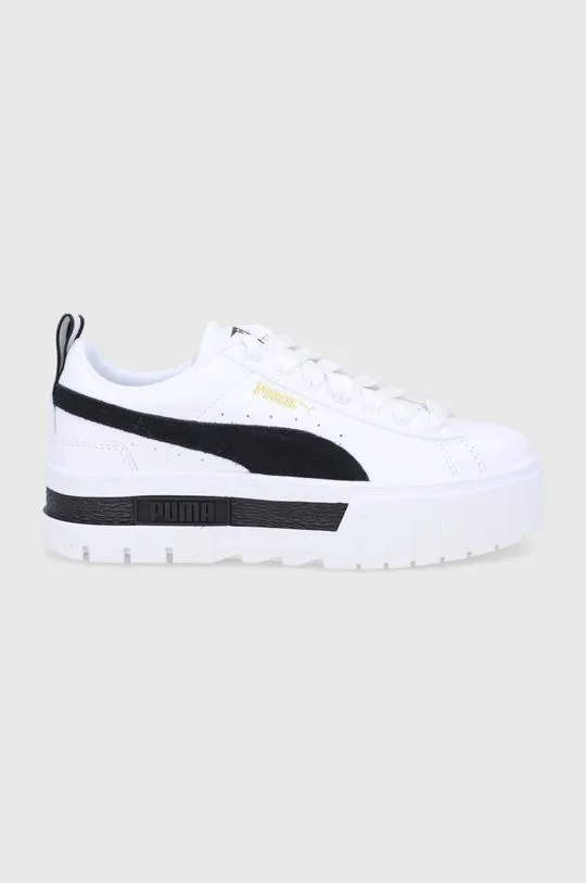 Puma shoes Mayze Lth white color